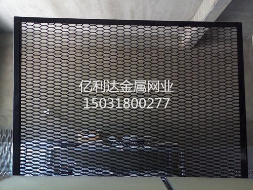吊顶专用-黑色喷塑六角孔钢板网